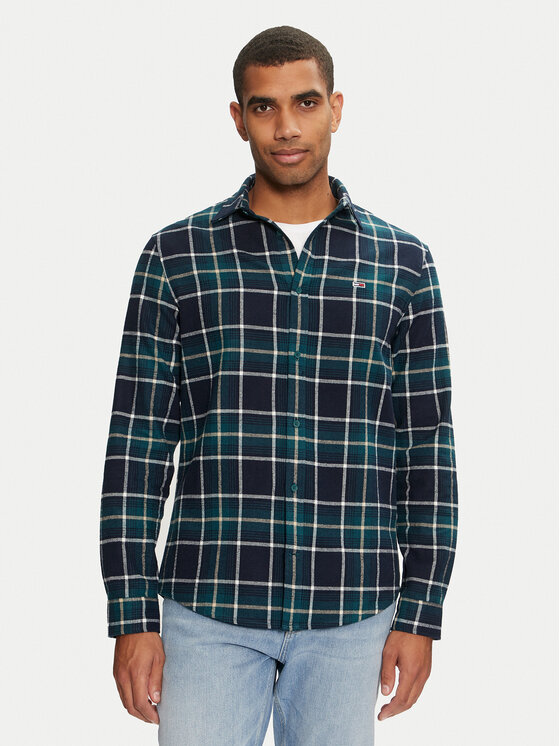 Camicia jeans verde shop