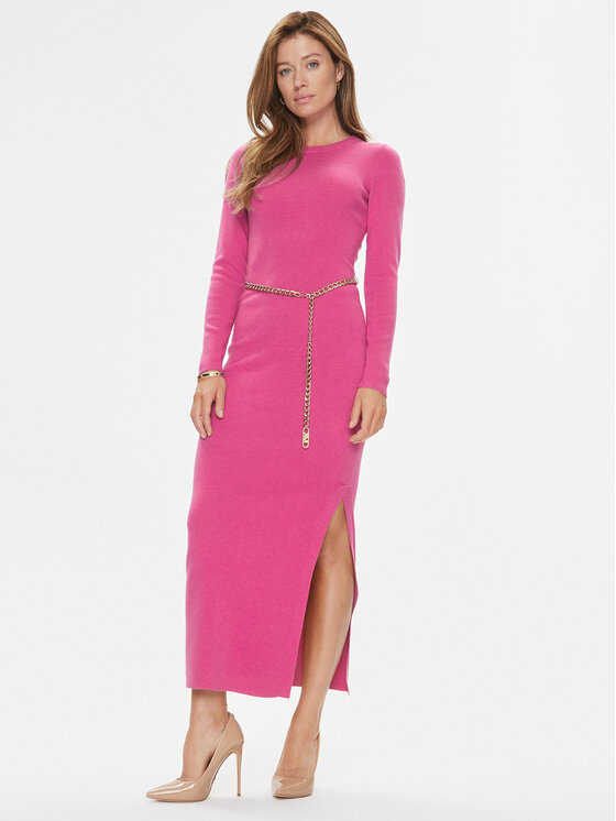 MICHAEL Michael Kors MICHAEL Michael Kors Kötött ruha MF381UN4VR Rózsaszín Slim Fit