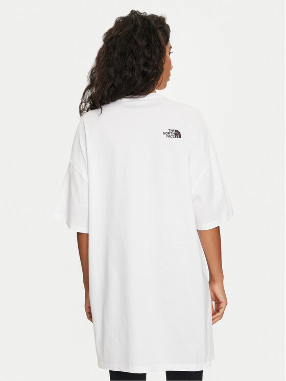 The North Face The North Face Každodenní šaty Simple Dome NF0A87NF Bílá Relaxed Fit