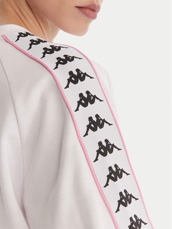 Kappa Kappa Mikina Banda Marbella 351S2HW Bílá Oversize
