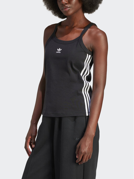 adidas adidas Top 3-Stripes IU2431 Czarny Regular Fit