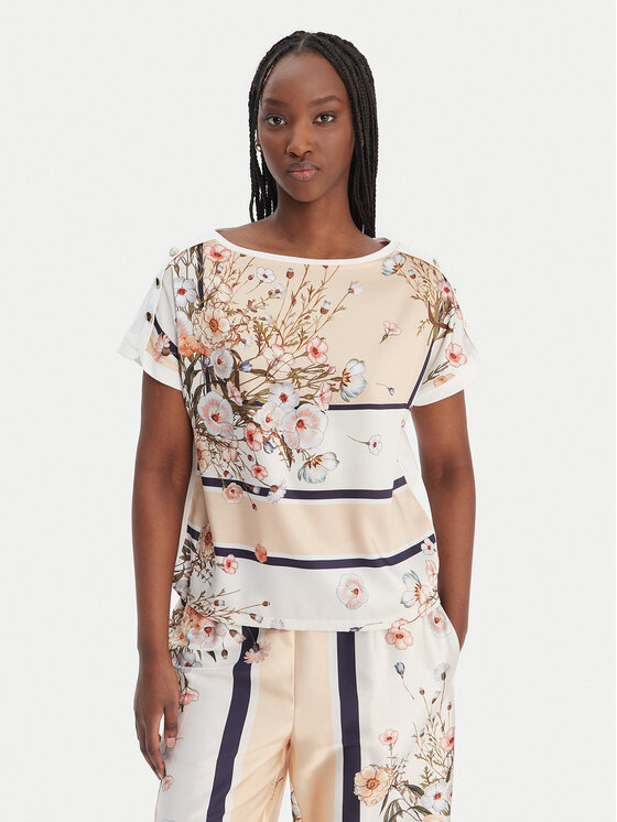 Liu Jo Liu Jo T-shirt WA6437 J6308 Bež Regular Fit