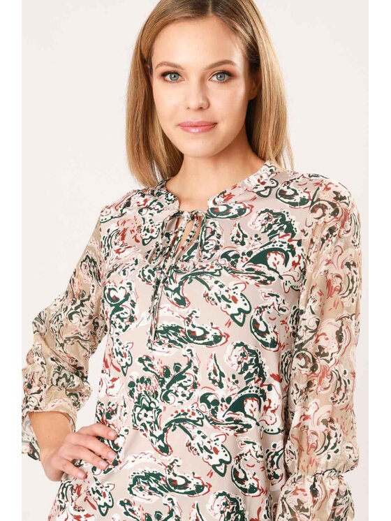 QUIOSQUE QUIOSQUE Halenka APOSTROPHE BLOUSE Béžová Regular Fit