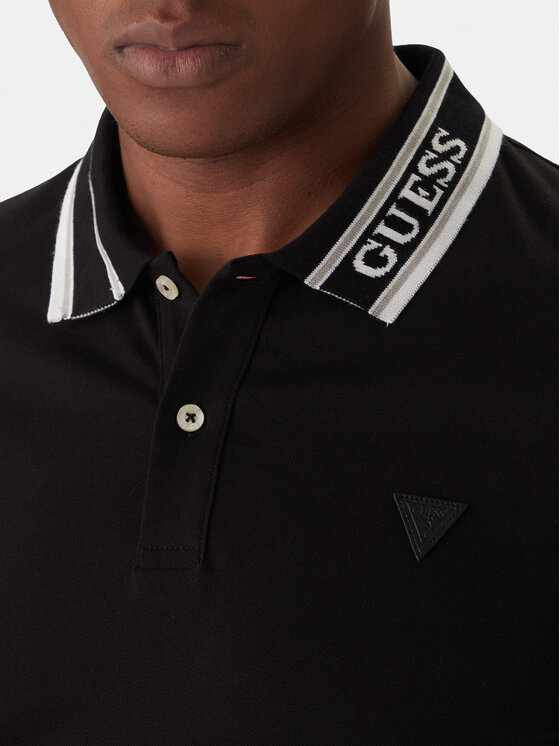 Guess Guess Pólóing M6RP60 K7O64 Fekete Regular Fit
