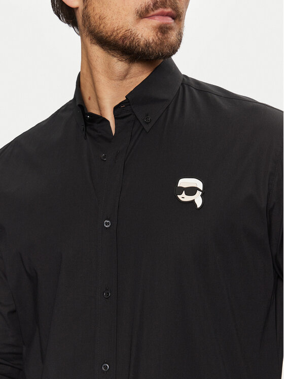 KARL LAGERFELD KARL LAGERFELD Košeľa 605911 551671 Čierna Regular Fit