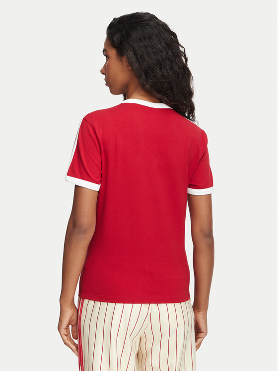 adidas adidas Футболка 3-Stripes Slim KS4779 Червоний Regular Fit