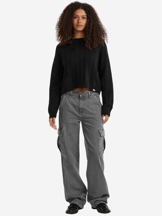 Guess Guess Maglione go distressed sweater Nero Regular Fit