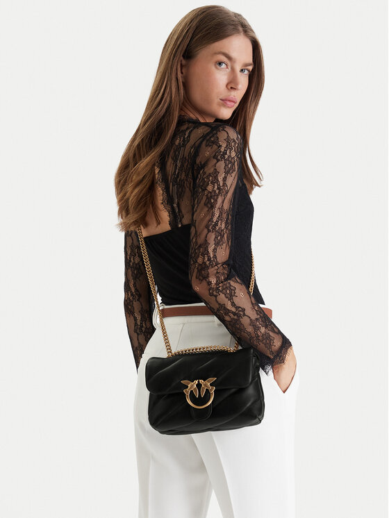 PINKO Pinko Kabelka Love Mini Puff Cl PE 23 PLTT 100039 A0F2 Čierna