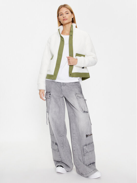 Vans Vans Μπουφάν μεταβατικό Tevis Sherpa Jacket VN00075F Εκρού Regular Fit