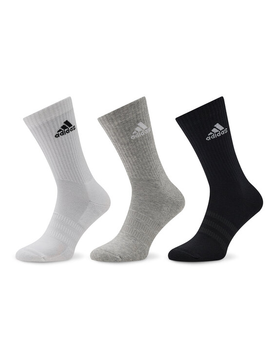 adidas Súprava 3 párov vysokých ponožiek unisex Cushioned Crew IC1311 Farebná