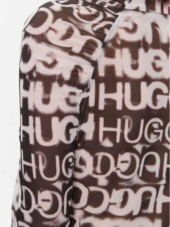 HUGO Hugo Bluzka Damaryllis 50505290 Kolorowy Slim Fit