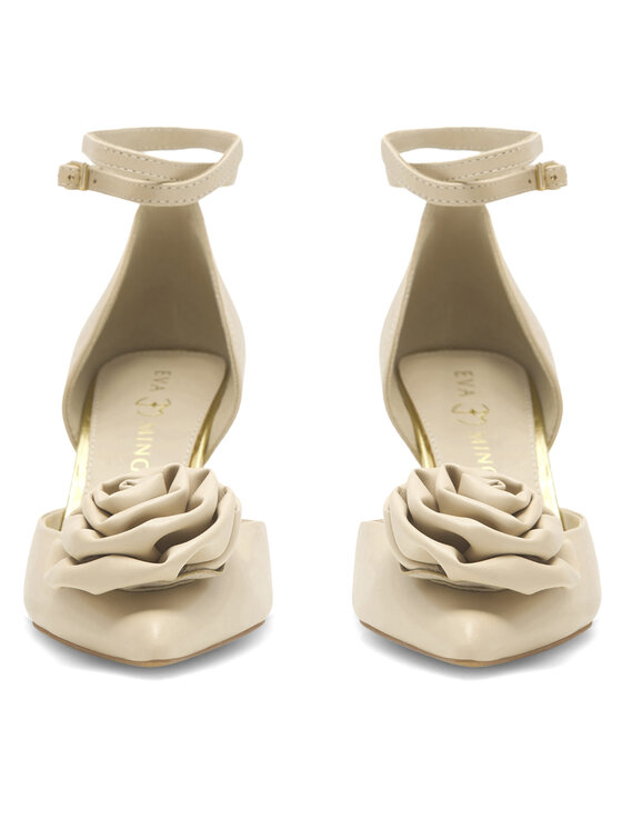 Eva Minge Eva Minge Pantofi cu toc subțire ROSE-V1520-15 Bej