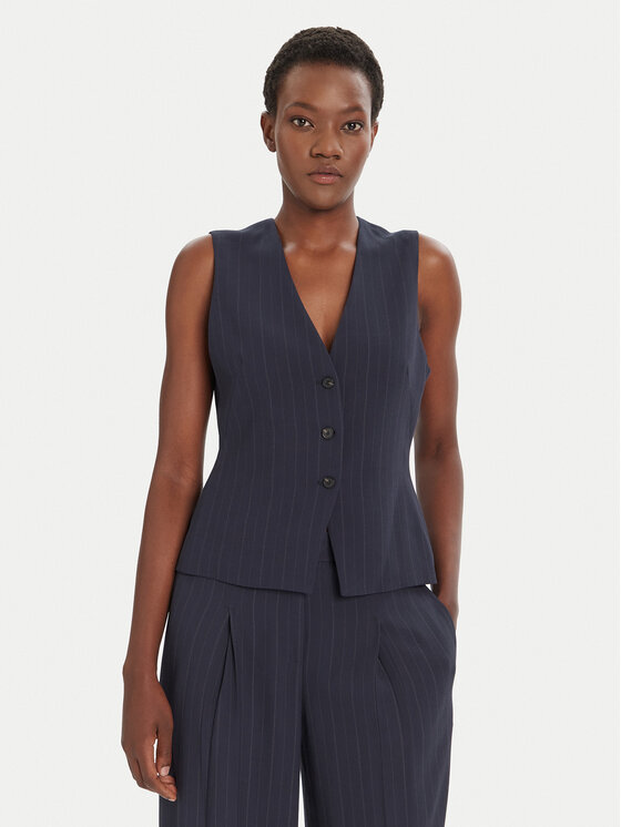 BOSS BOSS Obleková vesta Julinia 50548493 Tmavomodrá Regular Fit