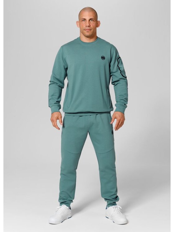 PITBULL PITBULL Bluza Explorer Zielony Regular Fit