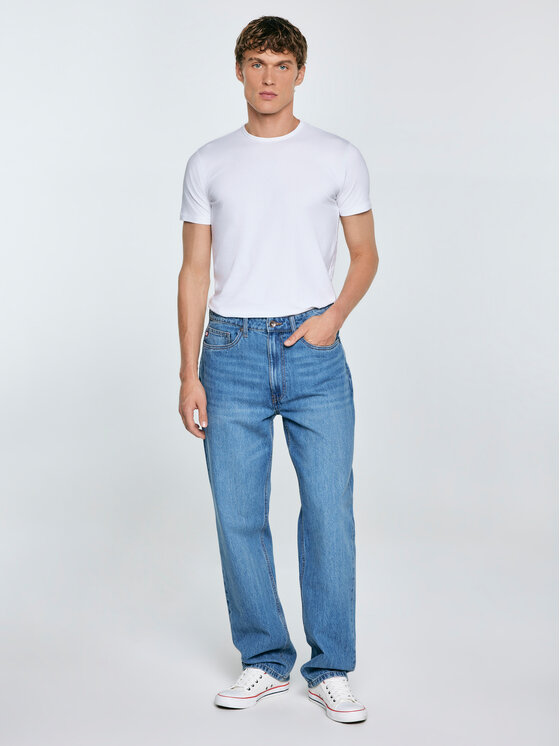 BIG STAR BIG STAR Jeansy ZACK Niebieski Loose Fit