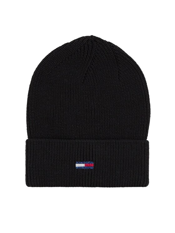 Tommy Hilfiger Tommy Hilfiger Σετ σκούφος και κασκόλ λαιμός Tjw Flag Beanie And Scarf AW0AW15482 Μαύρο