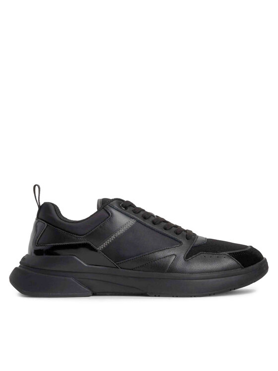Calvin Klein Sneakers Low Top Lace Up Mix HM0HM01044 Negru