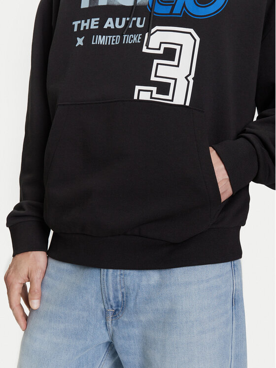 HUGO HUGO Bluza Nesidi 50544196 Czarny Loose Fit