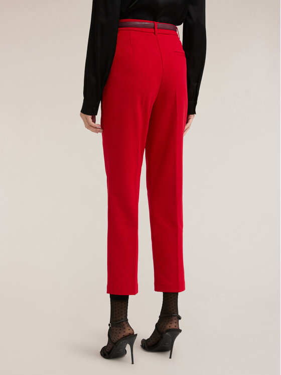 Motivi Motivi Pantaloni di tessuto P189Q003742N016 Rosso Regular Fit