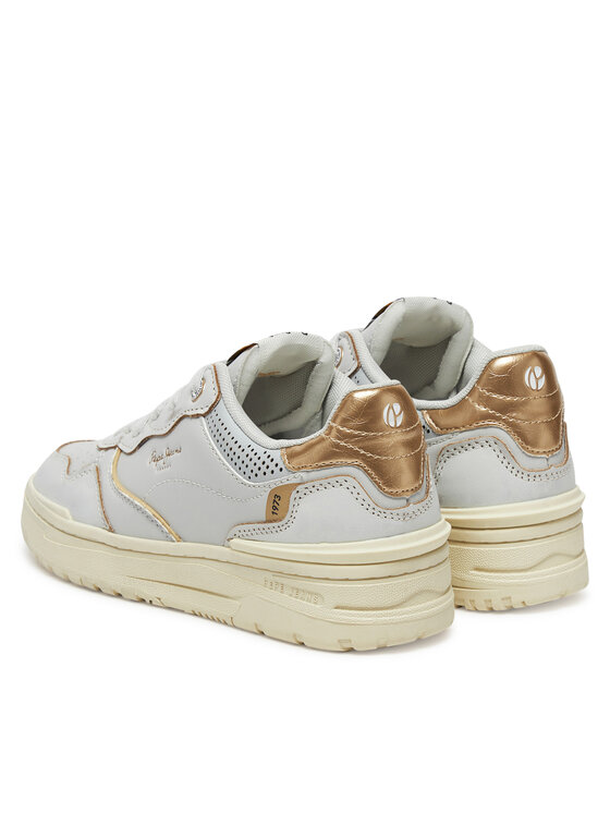 Pepe Jeans Pepe Jeans Sneakersy Chester Distress W PLS00033 Bílá