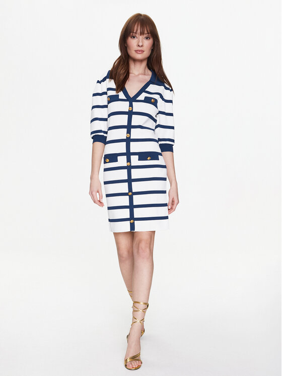 Silvian Heach Silvian Heach Sukienka codzienna GPP23246VE Biały Regular Fit