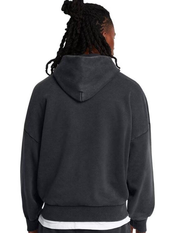 Under Armour Under Armour Bluza Icon HWT Flc Wash OS Hood Czarny Oversize