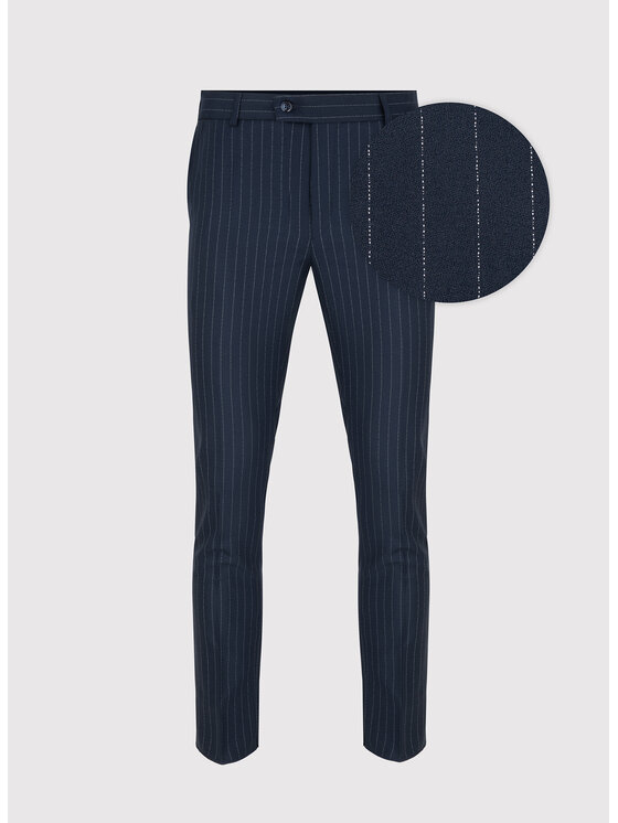 Pako Lorente Pako Lorente Spodnie garniturowe P23WF-6G-035 Granatowy Slim Fit