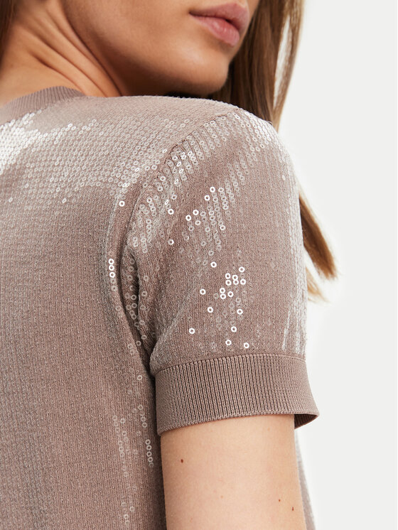 Guess Guess Pulover W5YR21 Z3E70 Rjava Regular Fit