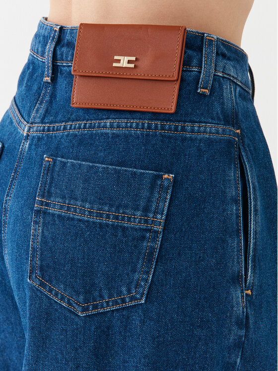 Elisabetta Franchi Elisabetta Franchi Jeans PJ-28I-36E2-V450 Blu Wide Leg