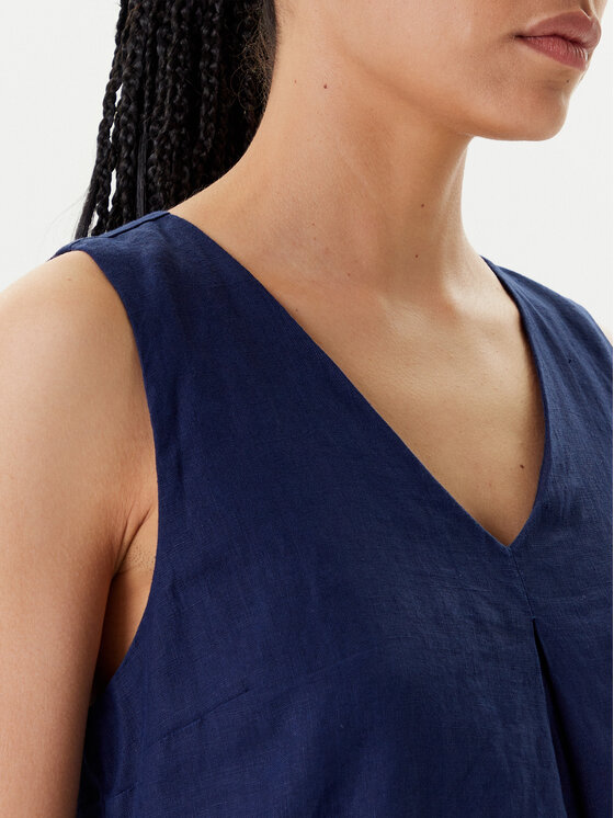 United Colors Of Benetton United Colors Of Benetton Rochie de vară 4AGHDV0AX Bleumarin Relaxed Fit