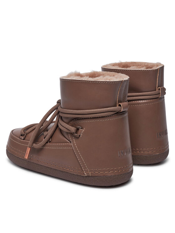 Inuikii Inuikii Škornji za sneg Full Leather 75101-087 Rjava