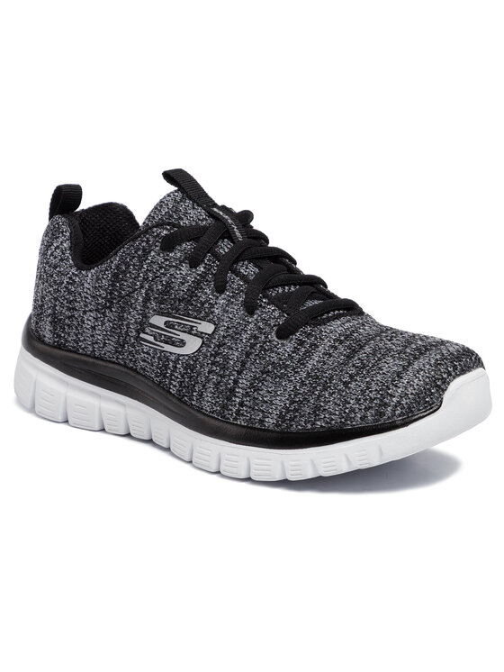 Skechers Skechers Sneakersy Twisted Fortune 12614/BKW Šedá