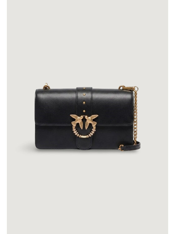 PINKO PINKO Torebka LOVE ONE MINI NEW BUCKLE VITEL Czarny