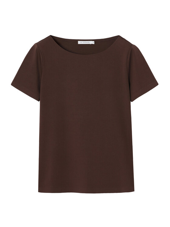 TATUUM TATUUM Bluzka MIKAJA 2 Brązowy Classic Fit