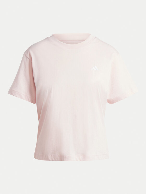 adidas adidas Тишърт Essentials Small Logo JH3694 Розов Slim Fit