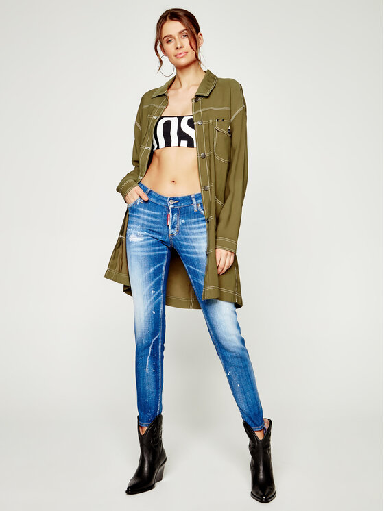 Lee Lee Camicia Elongated Duster L45WCWNX 112110654 Verde Regular Fit