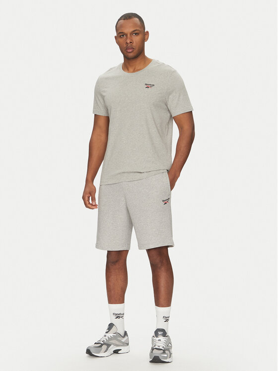 Reebok Reebok Športové kraťasy 100221793 Sivá Regular Fit