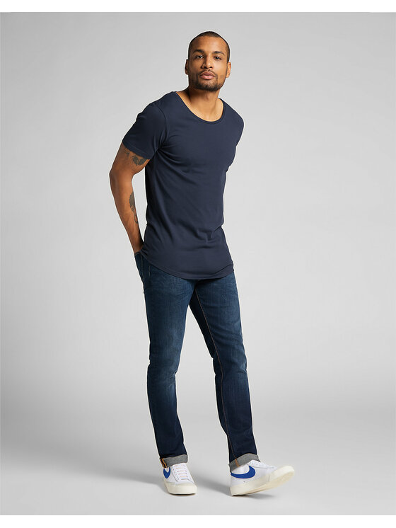 Lee Lee Jeansy LUKE Niebieski Slim Fit