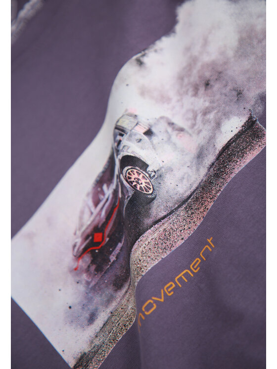 Volcano Volcano T-Shirt T-DUST Fioletowy Regular Fit