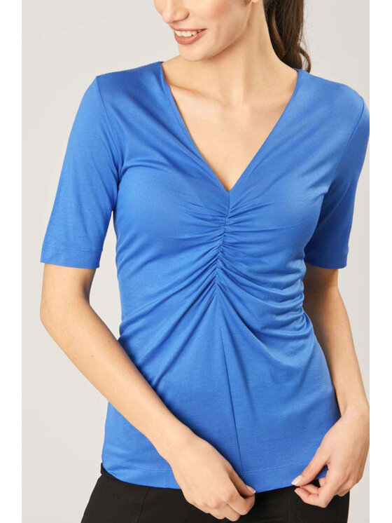 QUIOSQUE QUIOSQUE Halenka 13-TD-102 Modrá Regular Fit