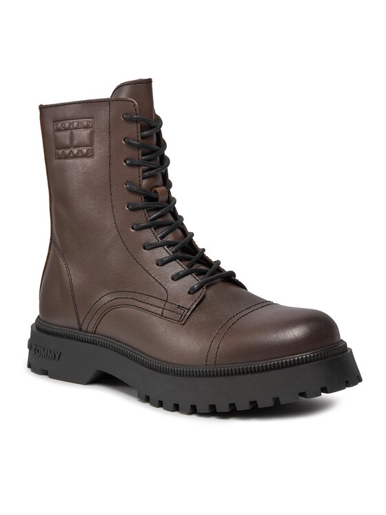 Tommy Jeans Tommy Jeans Čižmy Tjm Casual Boot EM0EM01244 Hnedá