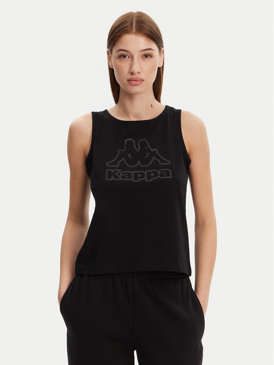 Kappa Kappa Felső Logo Gria 382129W Fekete Regular Fit