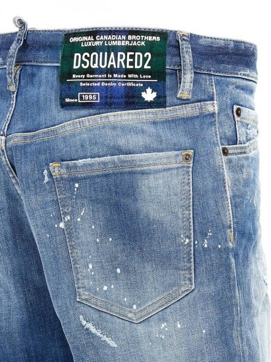 Dsquared2 Dsquared2 Džínové šortky S74MU0881 S30872 Modrá Slim Fit