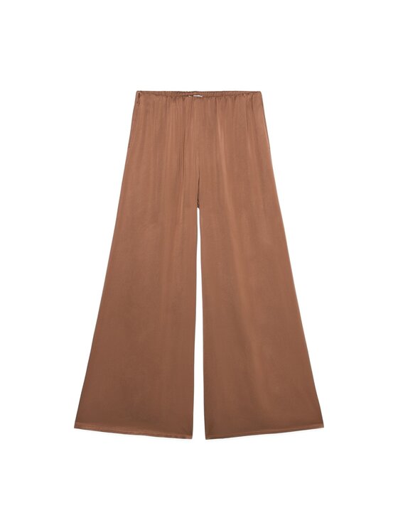 Oltre Oltre Pantaloni di tessuto P280J002368N012 Marrone Baggy Fit