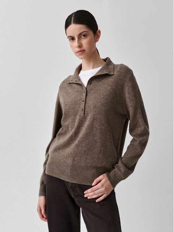 TATUUM TATUUM Sweter FULI Brązowy Classic Fit