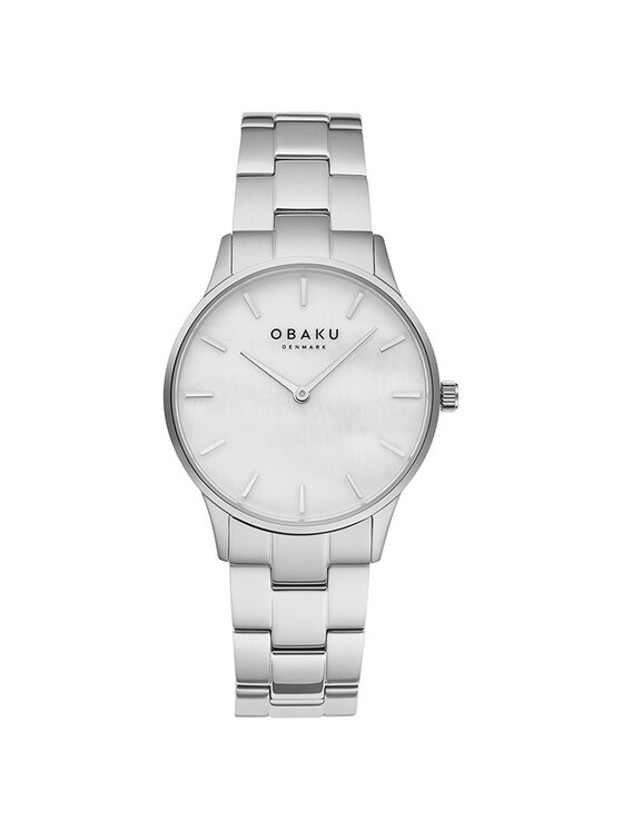 Obaku Obaku Zegarek V247LXCWSC Srebrny