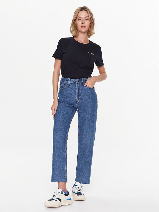 Tommy Hilfiger Tommy Hilfiger Тишърт 1985 WW0WW37877 Тъмносин Regular Fit