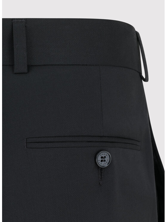 Pako Lorente Pako Lorente Spodnie garniturowe P26WP-6G-015 Czarny Slim Fit