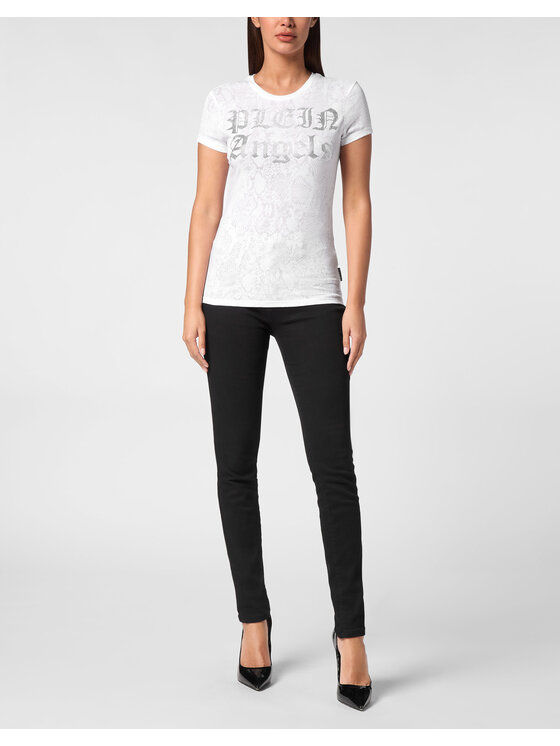 PHILIPP PLEIN PHILIPP PLEIN T-Shirt 14759 Bílá Skin Tight Fit