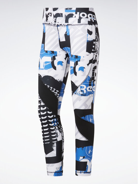 Reebok Meet You There All Over Print Poly Leggings